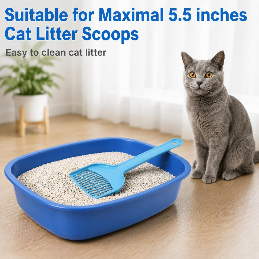 Odor Sealing Cat Litter Poop Clump Pick-Up Bags with Handles Scoop