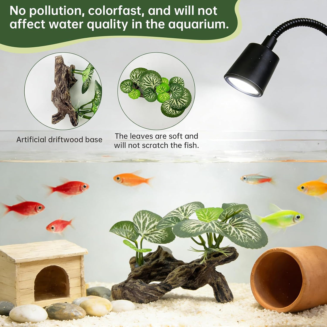 Fish Tank Decor, Aquarium Plants, Reptile Tank Accessories