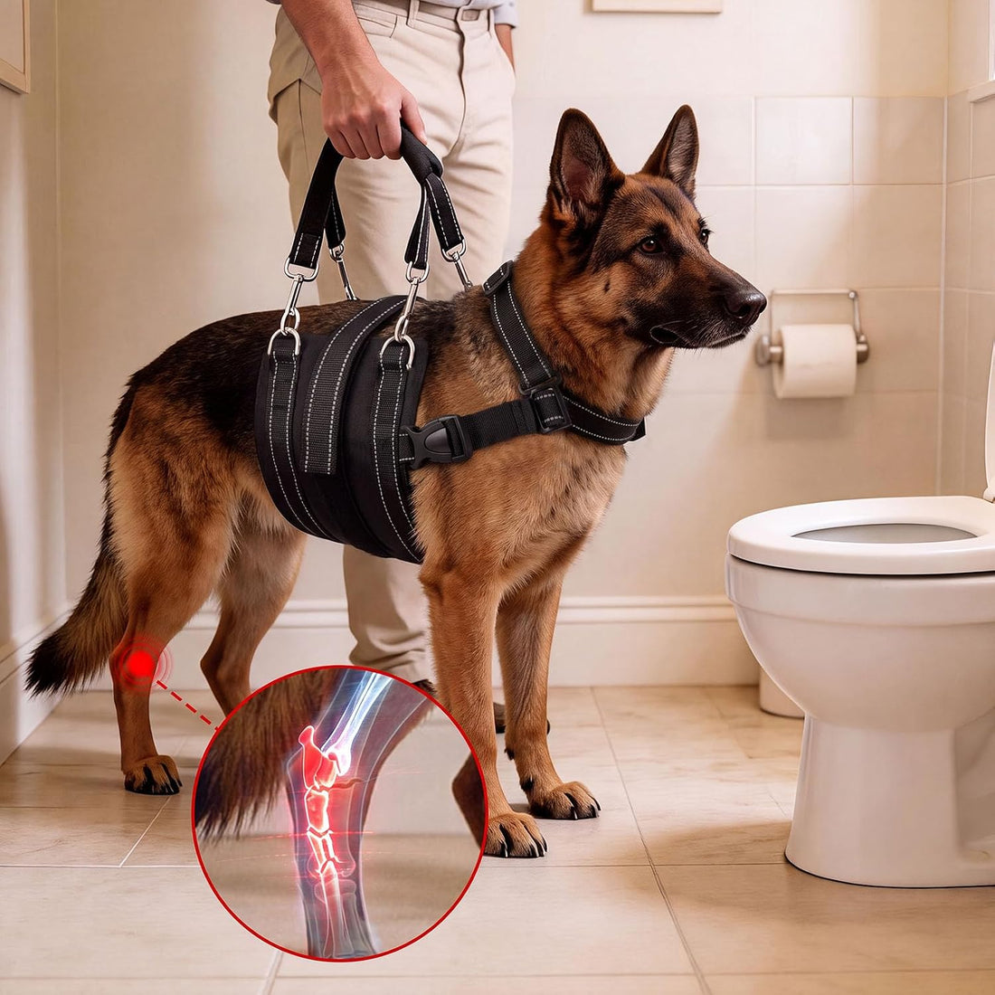 CWV Adjustable All Dog Lift Harness for Large Dogs