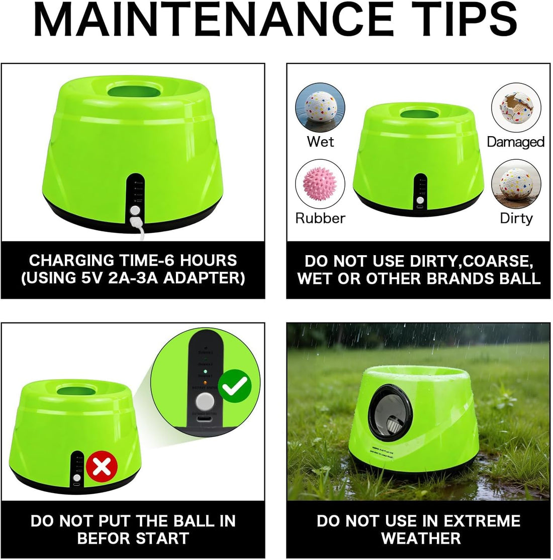 Dog Ball Launcher, Automatic Dog Ball Thrower Machine for Small