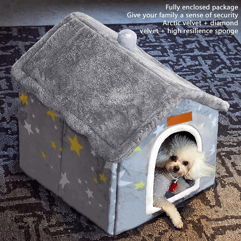 BXEBUI Dog House Indoor Memory Sponge