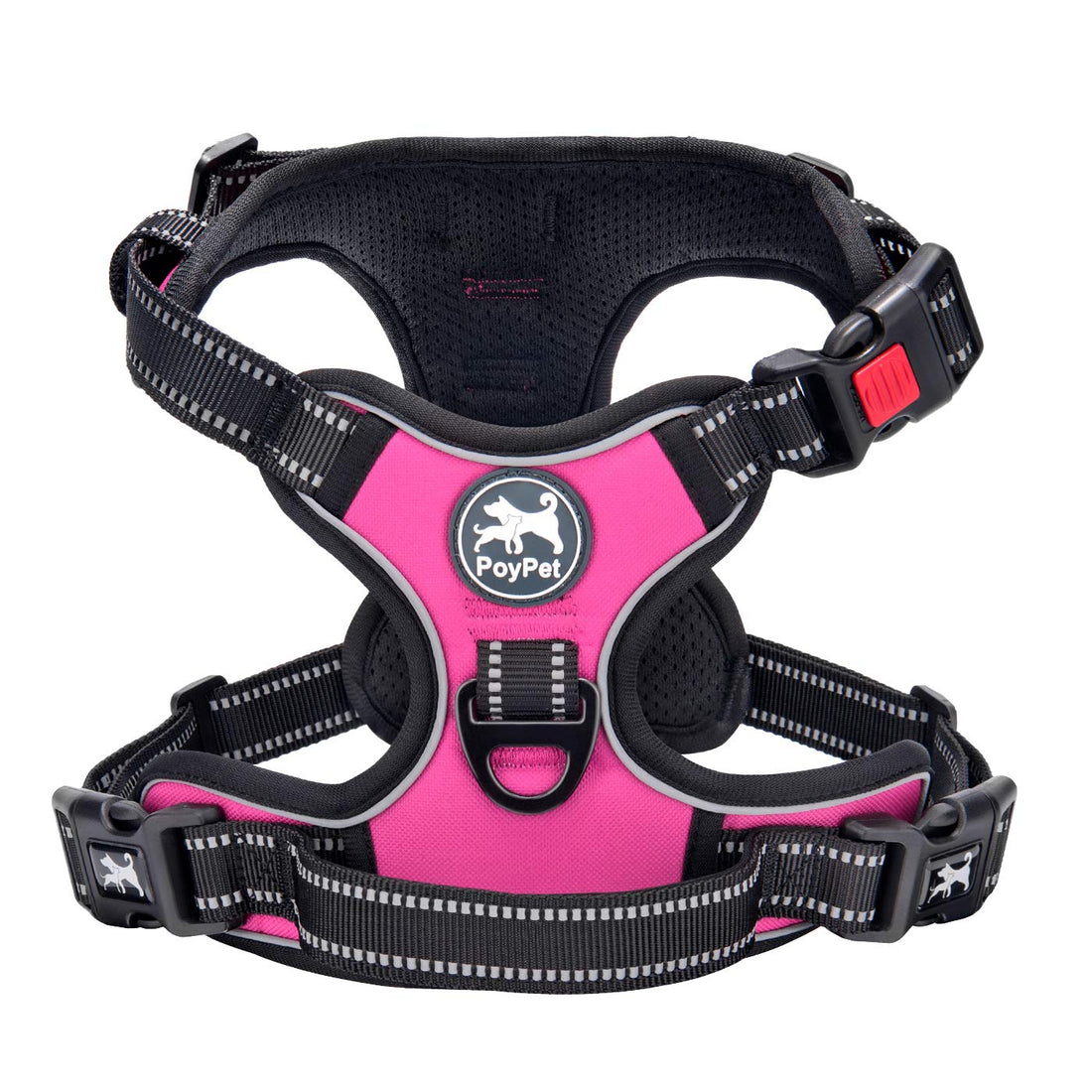 PoyPet No Pull Dog Harness, No Choke Front Lead Dog Reflective Harness