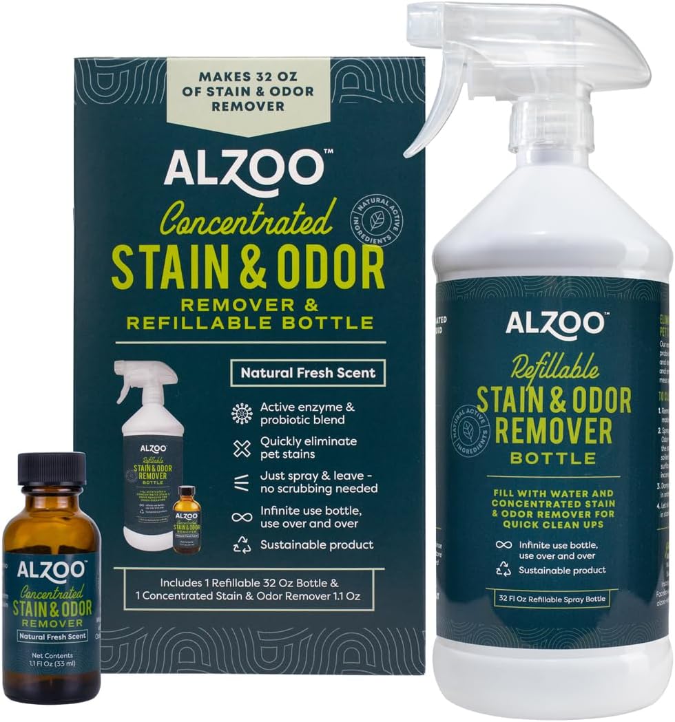 ALZOO Pet Stain & Odor Remover, Citrus Vanilla, 32 oz