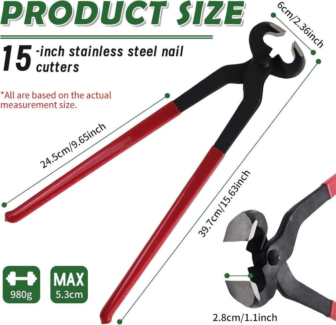 15 Inch Professional Horse Hoof Nipper Heavy Duty Hoof Nipper Farrier