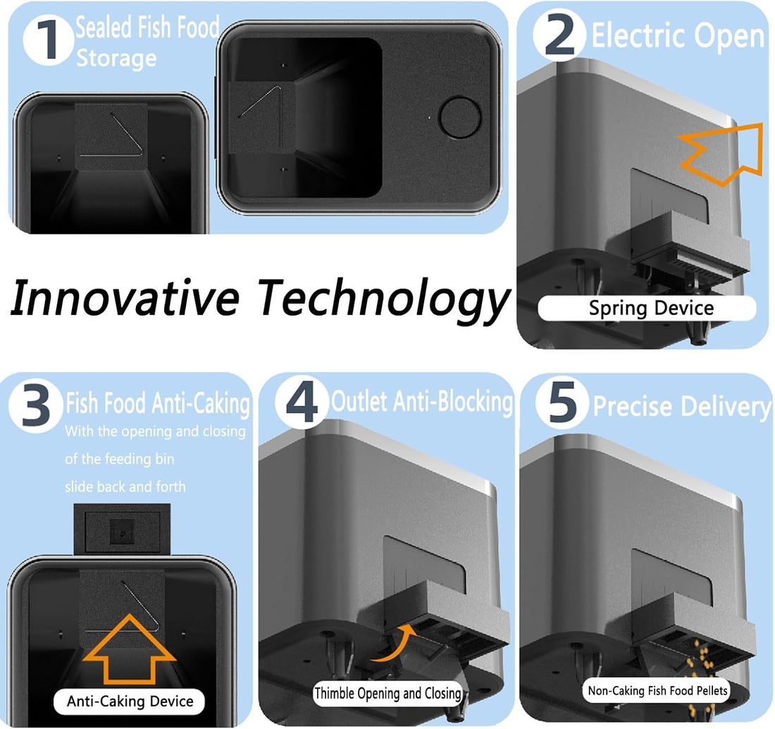 WiFi Fish Feeder for Aquarium Automatic Fish Feeder Automatic