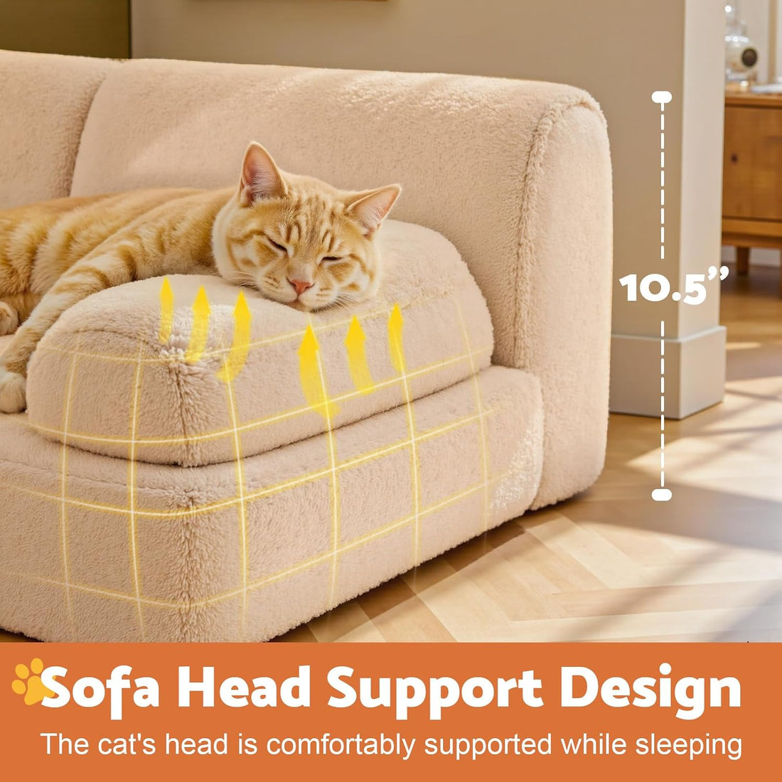 Gimars Large Cat Bed for Indoor Cats