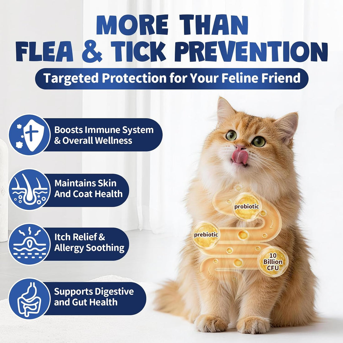 Flea and Tick Prevention for Cats, 500 Oral Cat Flea Treatment