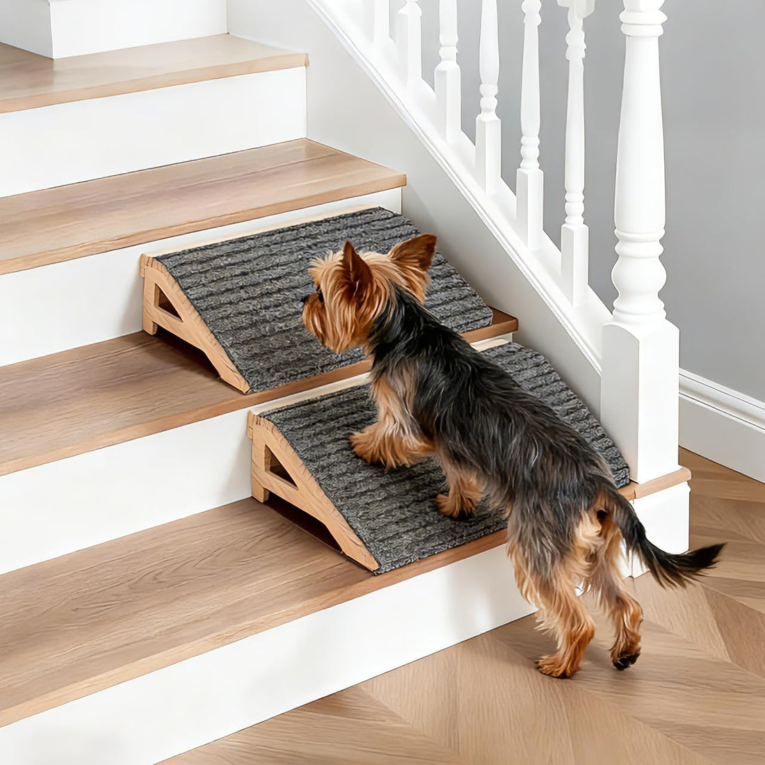 Foldable Wooden Dog Stairs, Slope for Senior & Joint-Sensitive Dogs