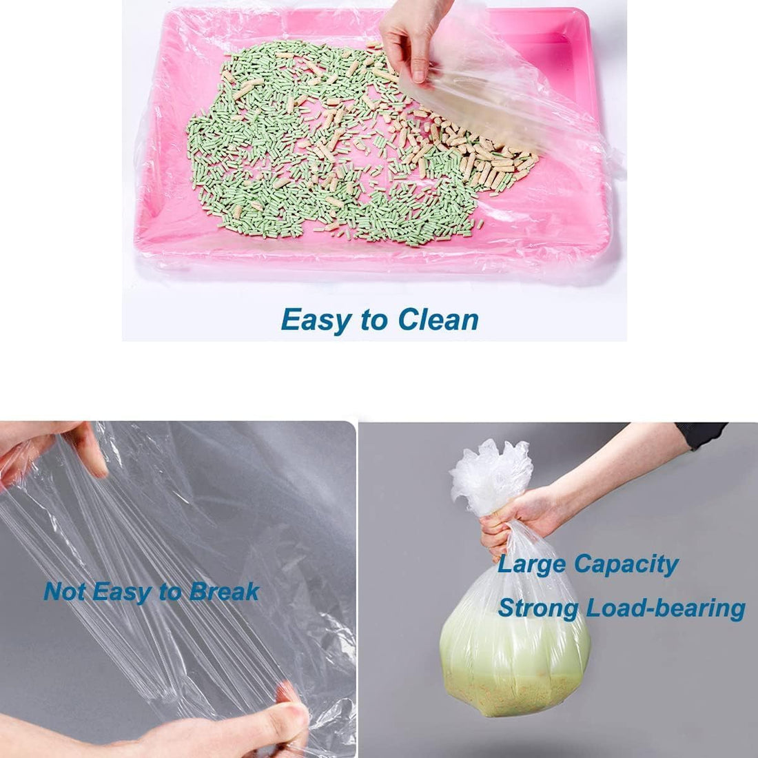 50 Pcs Disposable Rabbit Cage Liner Quick Cleanup Litter Box Liners