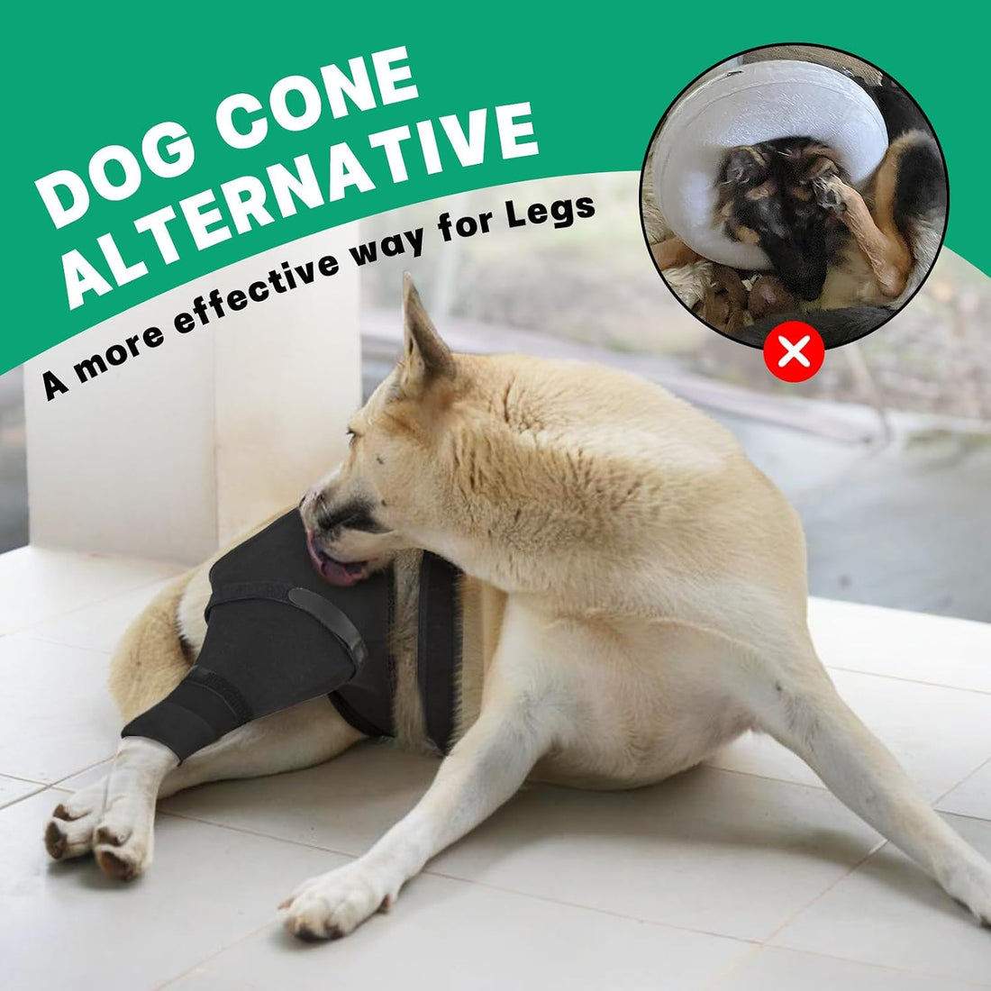 Dog Rear Leg Sleeve to Stop Licking