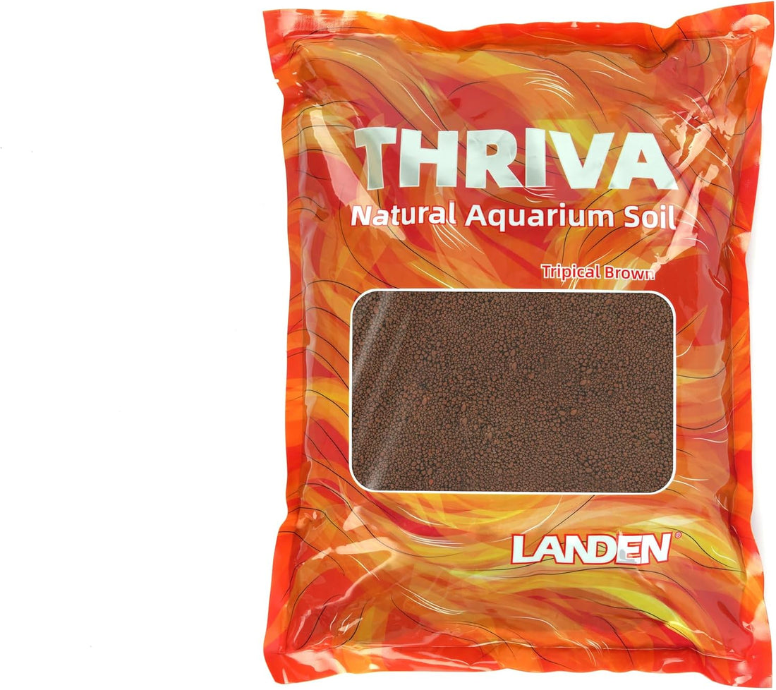 LANDEN Aquarium Substrate Soil for Plant Shrimp Tank,5L Black Medium