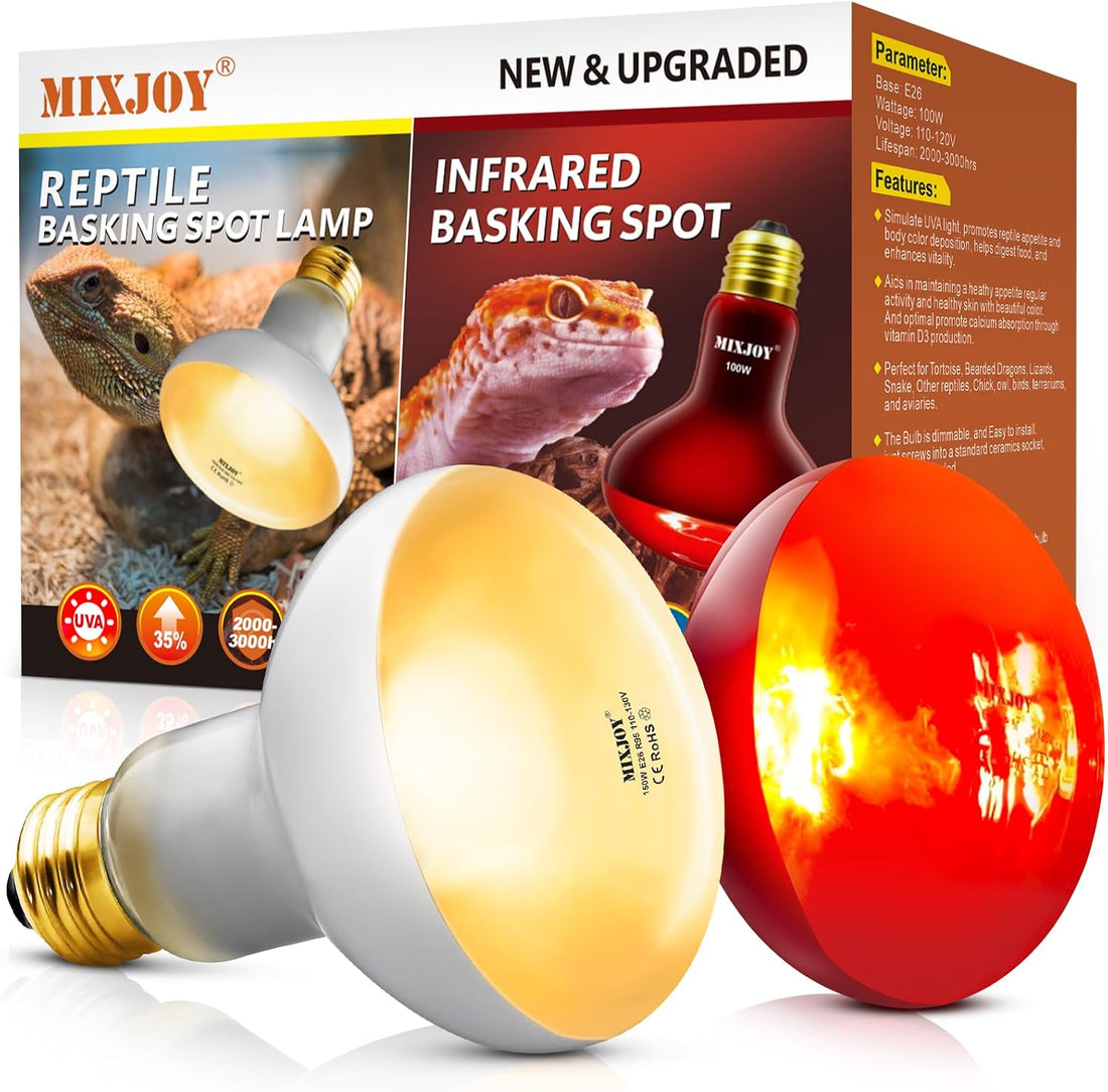 MIXJOY 100W Infrared Heat Lamp Bulbs