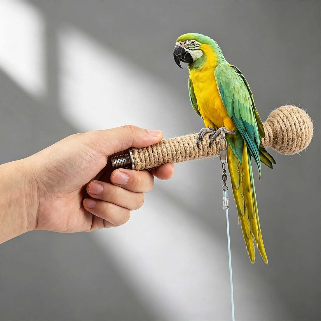Bird Leash with 4 Different Size Foot Ring