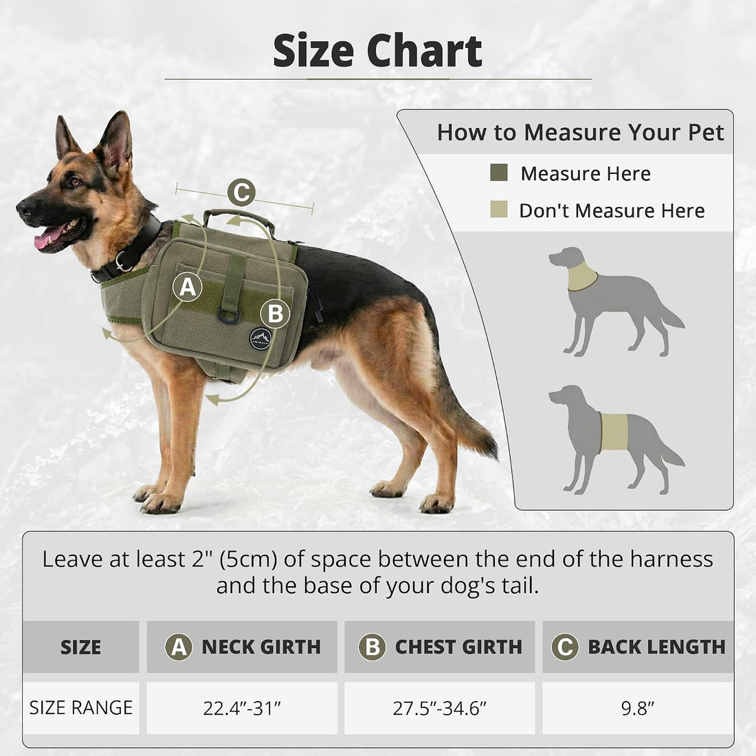 Himal Outdoors Tactical Dog Saddle Bag