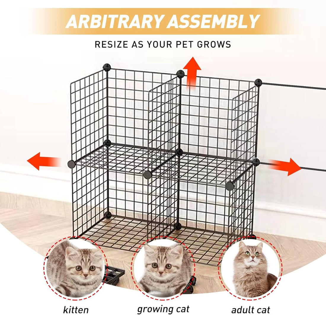 Large Cat Cage Enclosure Indoor DIY Cat Playpen Pet Home Small Animal