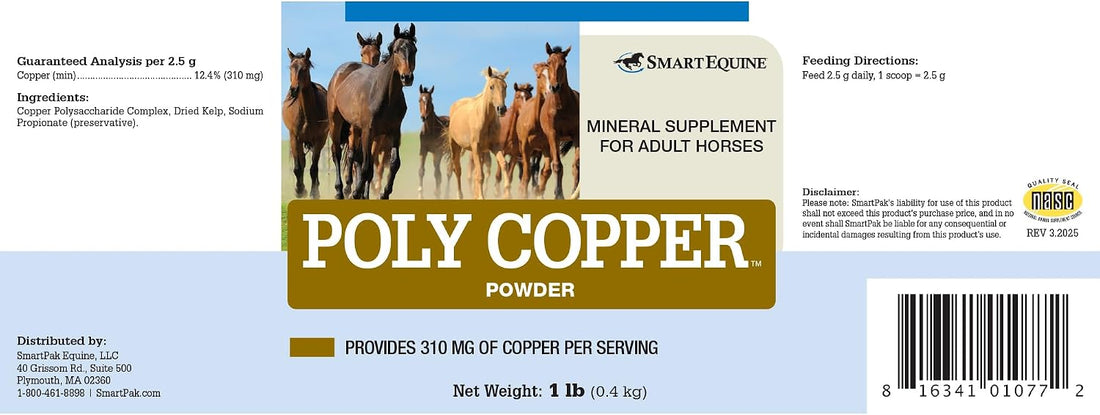 SmartEquine Poly Copper, 1 lb, 150 Servings