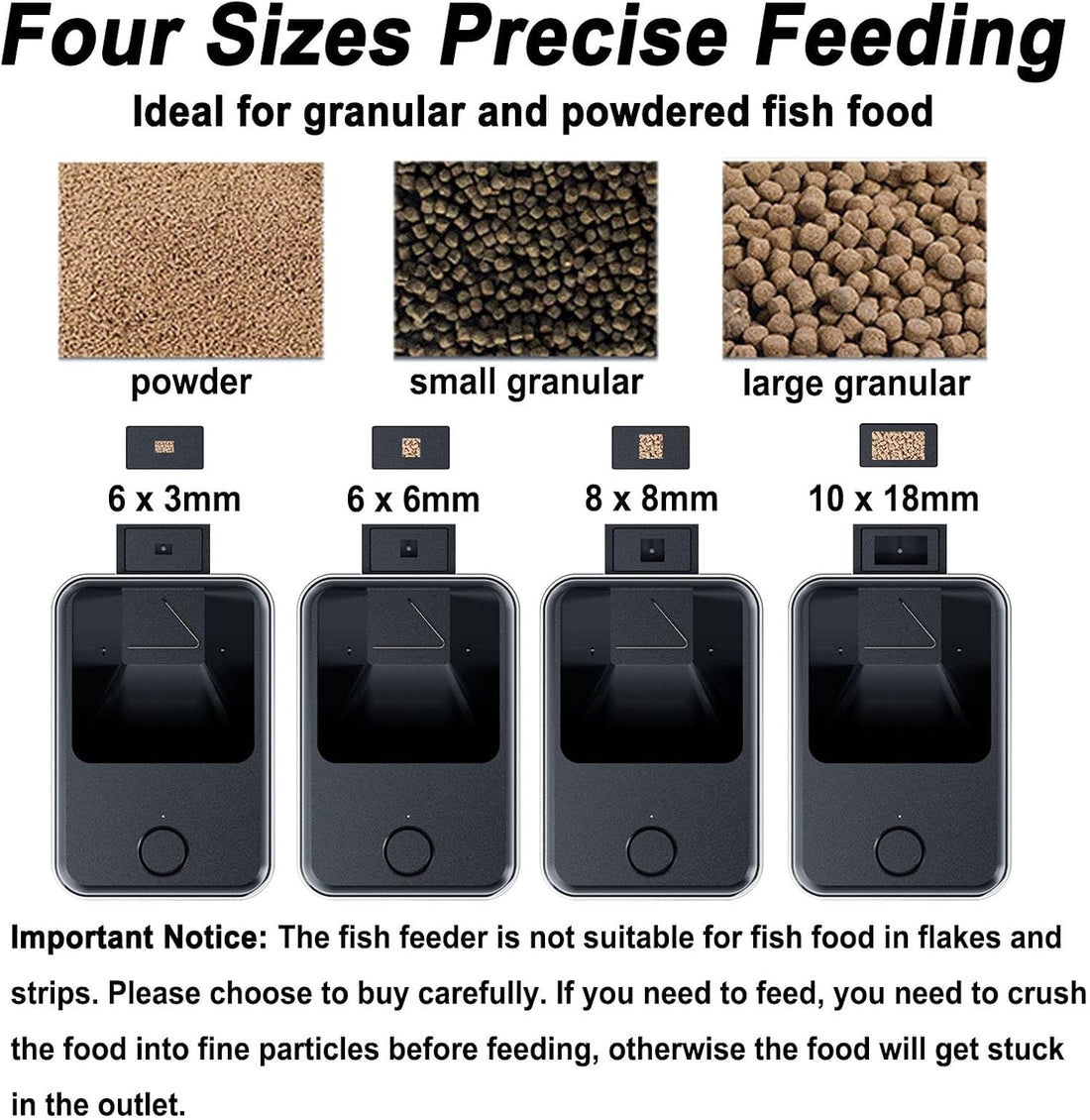 WiFi Fish Feeder for Aquarium Automatic Fish Feeder Automatic