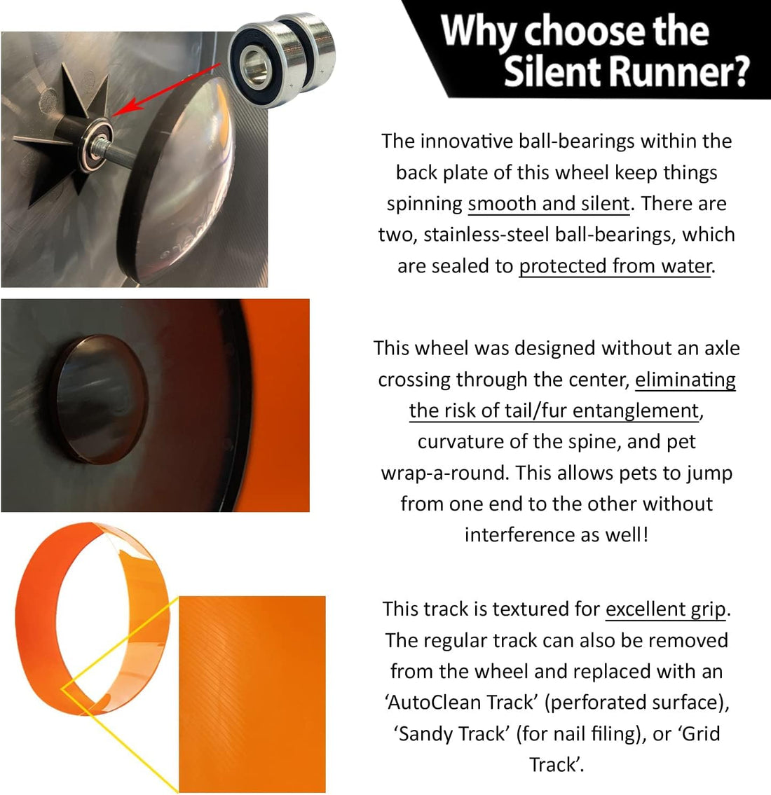 Silent Runner 12" Regular | Wheel + Cage Attachment | Sugar Gliders