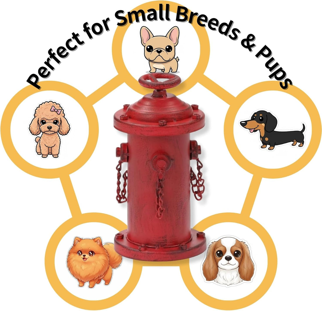 Metal Fire Hydrant for Dogs to Pee On 7.7" for Indoor Training