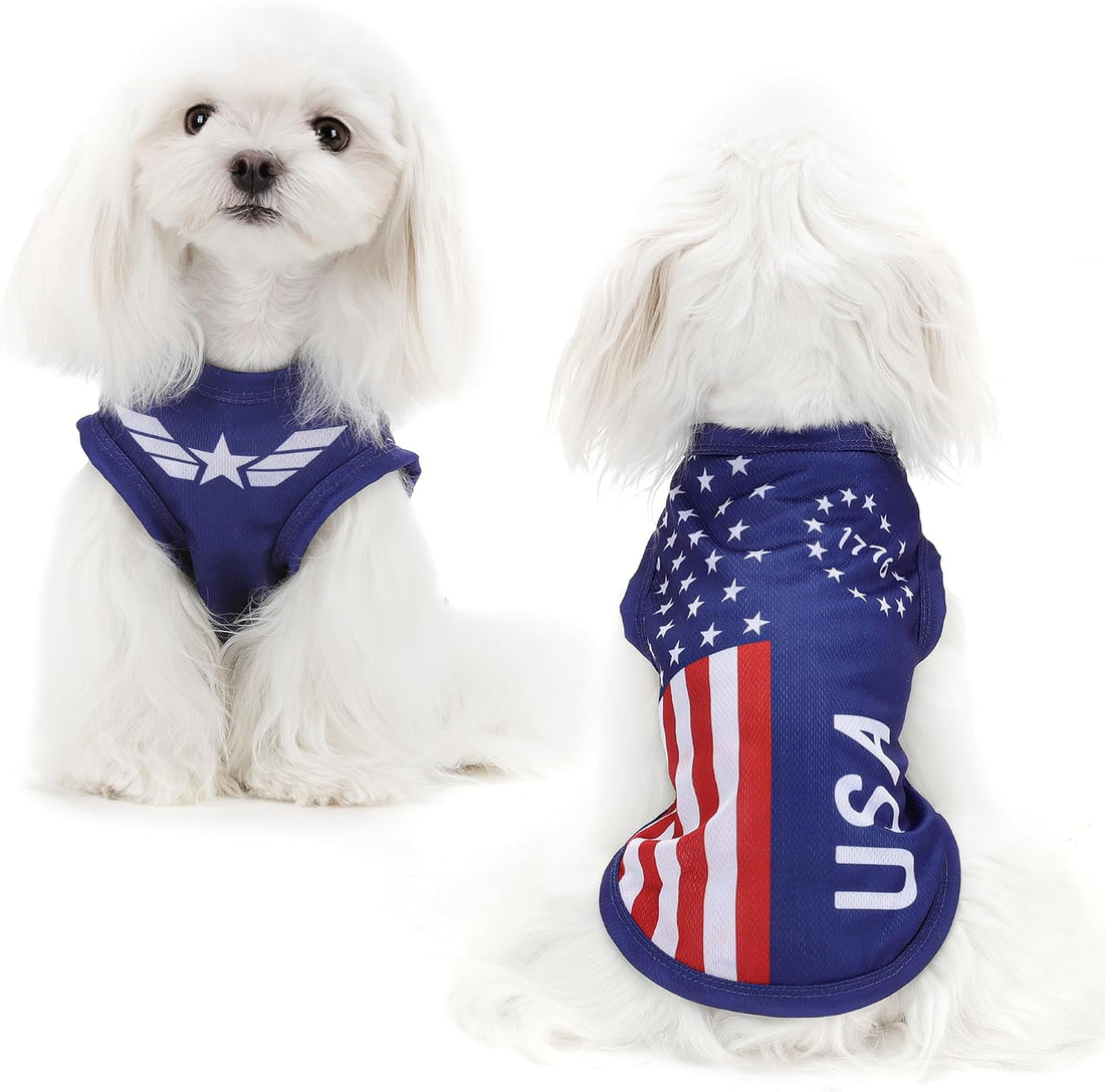 American Flag Inspired Dog Vest: Perfect Dog Shirt
