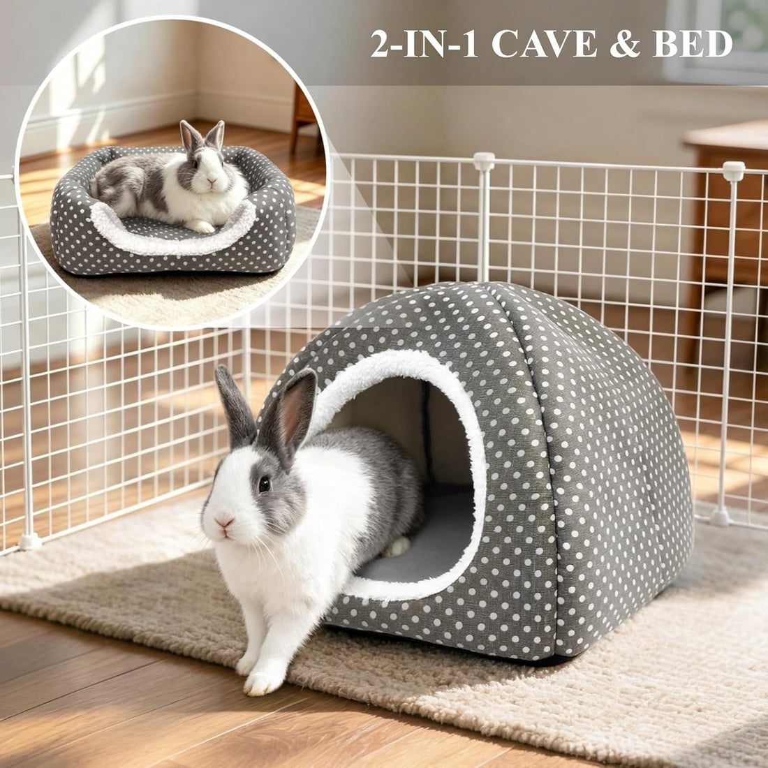 Rabbit Hideout Large Bunny Bed Washable Rabbit House