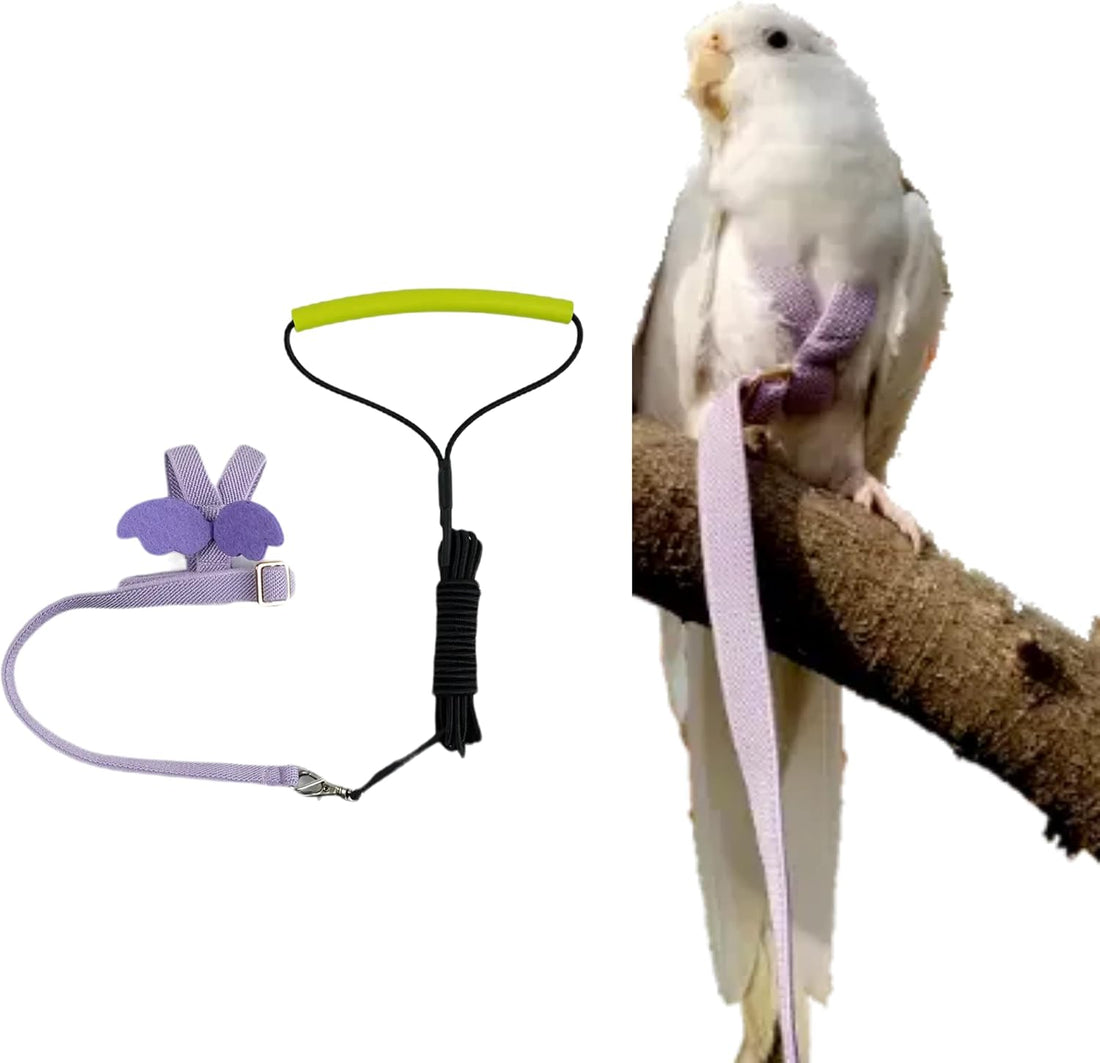 Pet Parrot Bird Harness Leash Adjustable Bird Flying Harness Traction