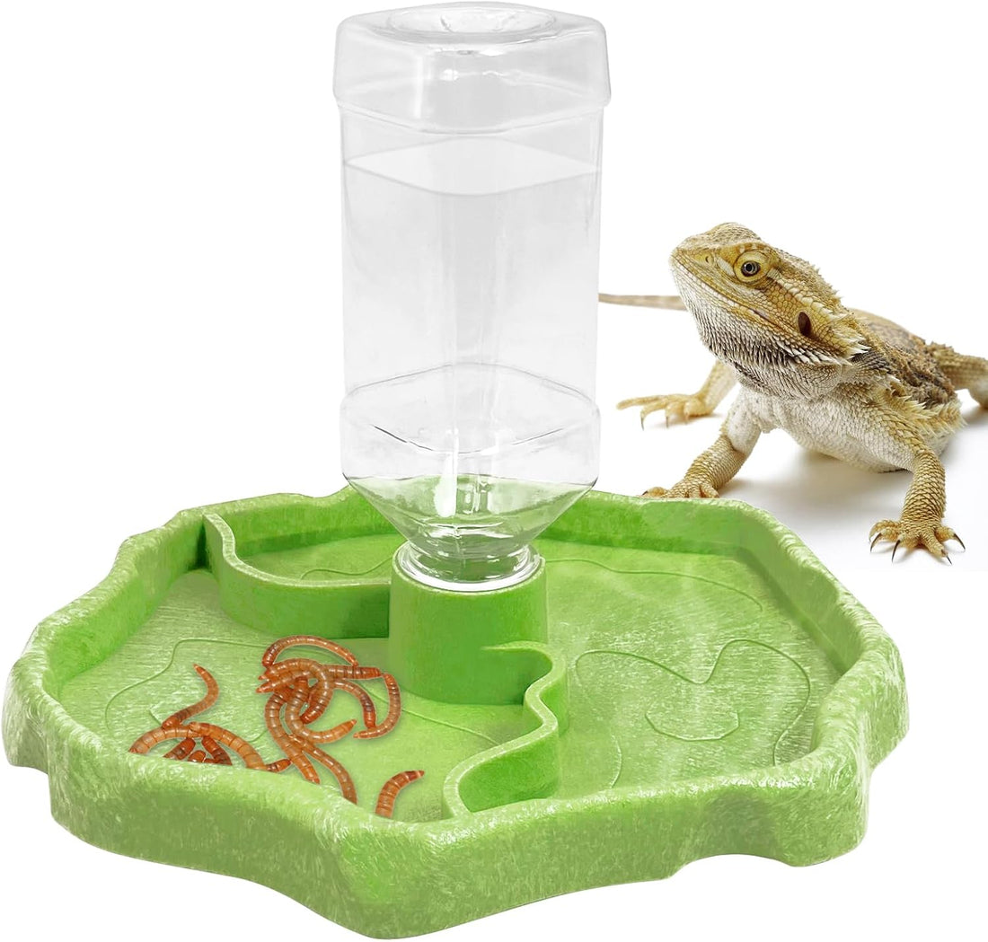 9oz Reptile Water Bottle, Turtle Food and Water Bowl Automatic