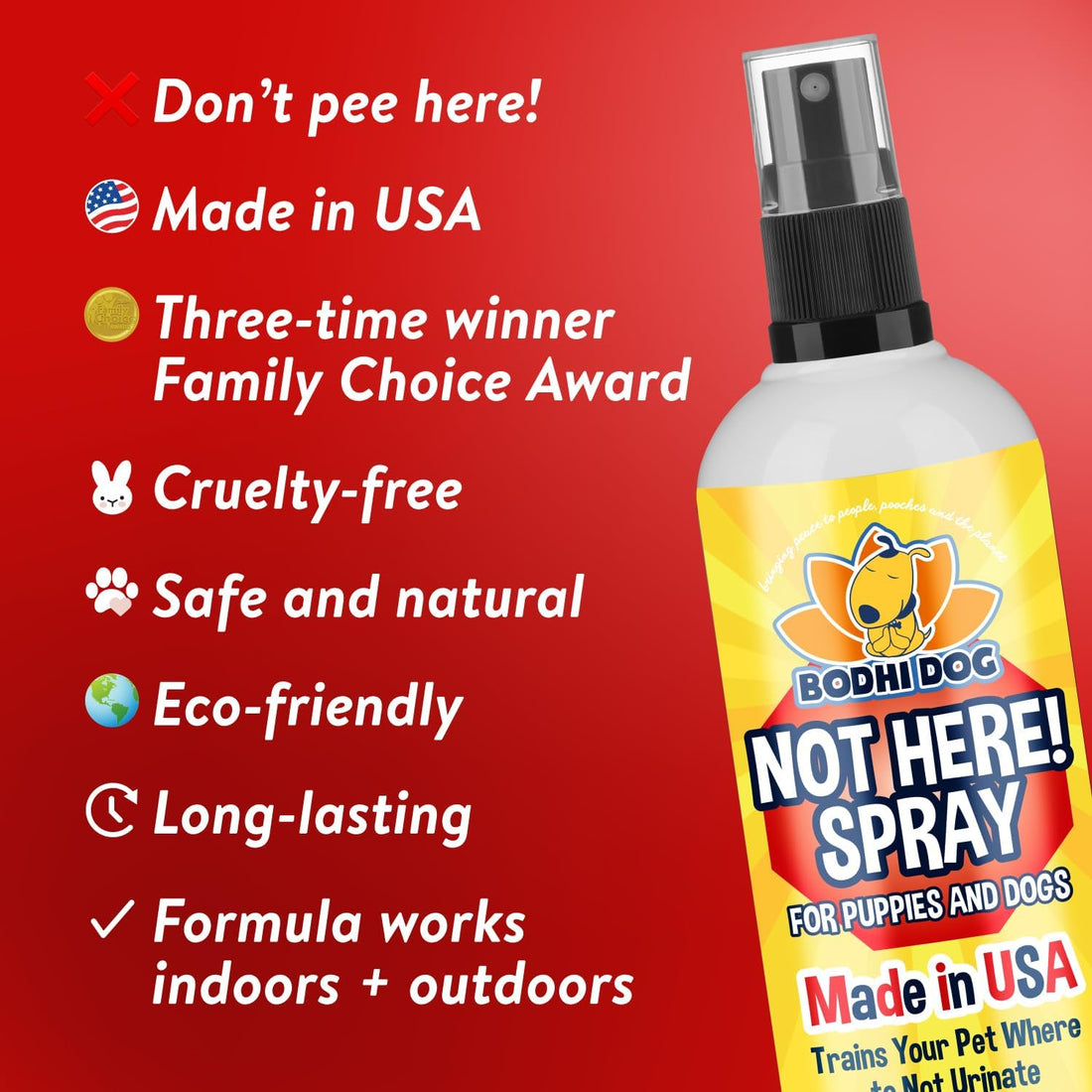 Bodhi Dog Not Here Spray - Trains Pets Where Not To Pee