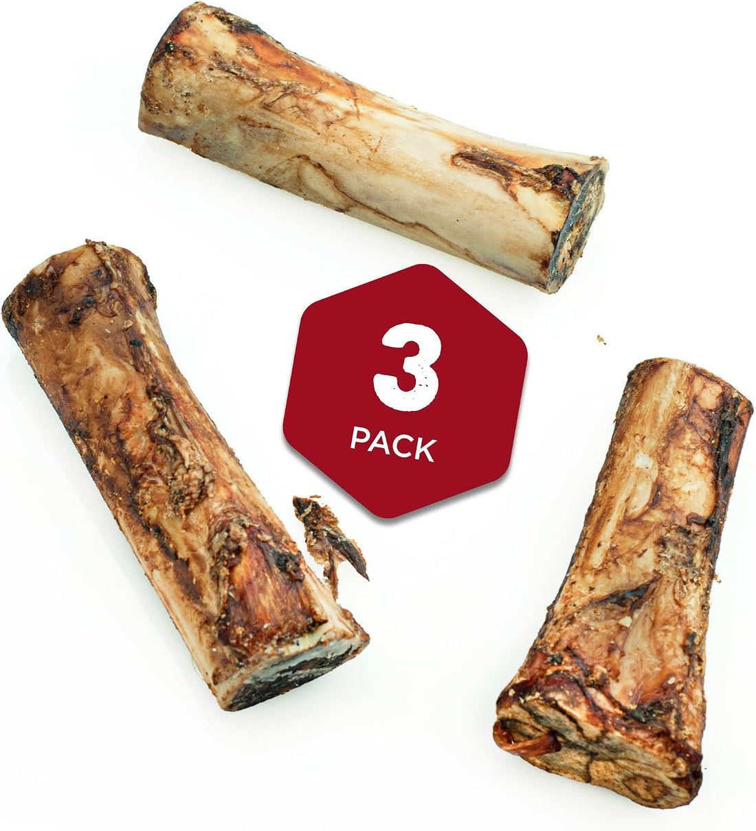 Best Bully Sticks Marrow Bones for Dogs, Large, 3 Count