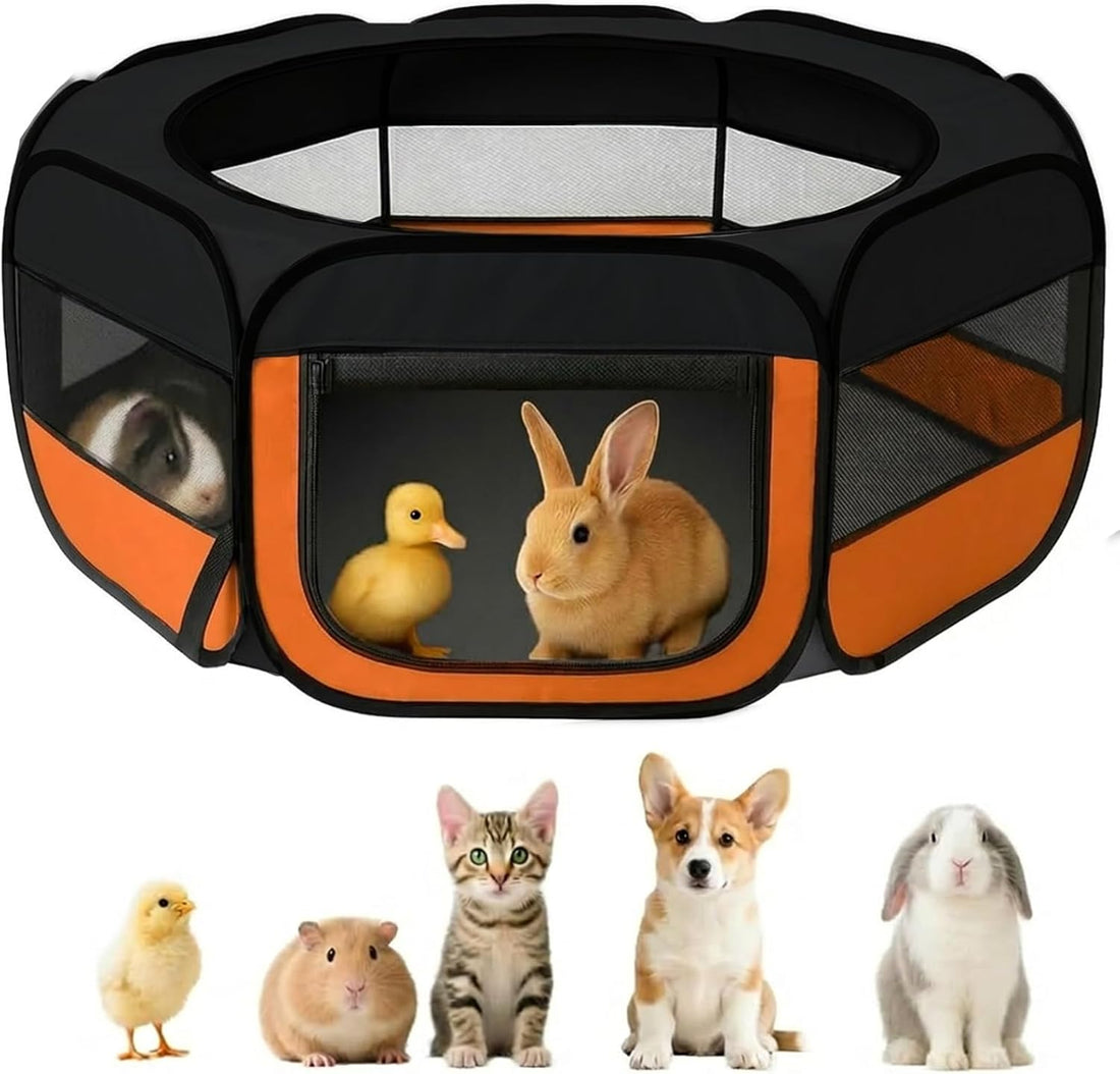 UWE Extra Large Small Animal Playpen, Waterproof Foldable Pet Pen