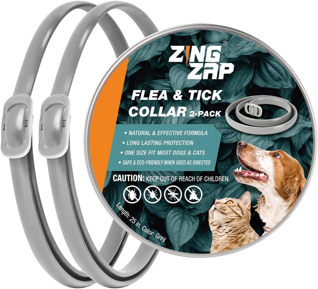 ZingZap Flea & Tick Collar Plant Powered Purple 2-Pack