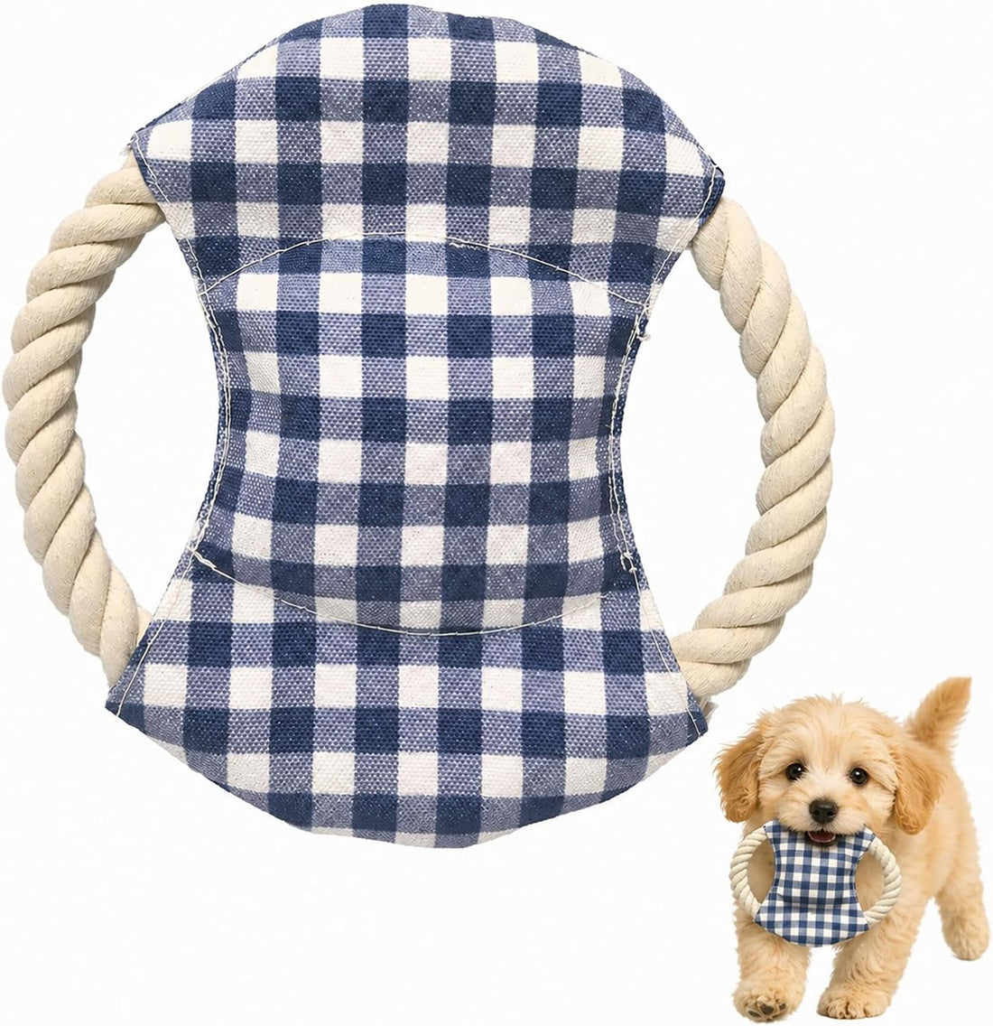 Dog Frisbees Cotton Rope Toys Flying Discs, Teething