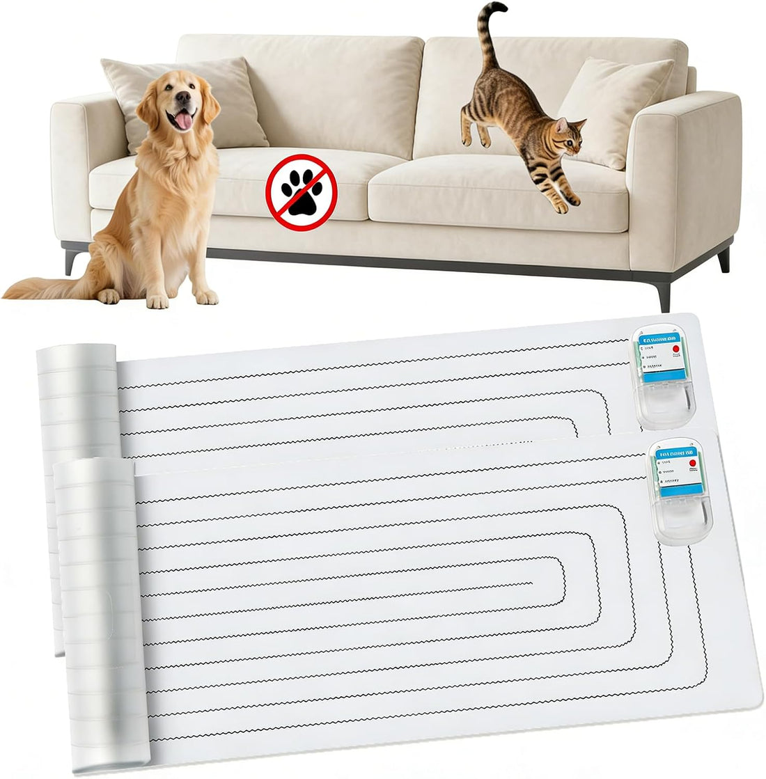 PAPARELA Scat Shock Mat for Dogs and Cats Indoor