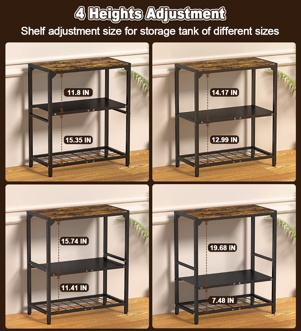 20-30 Gallon Aquarium Stand with 3-Tier Adjustable Storage Shelf