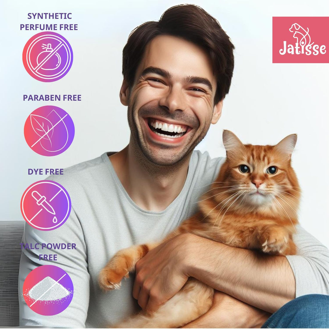 Cat Dry Shampoo Powder with Lavender and Rosemary for Cats 5.29 fl.