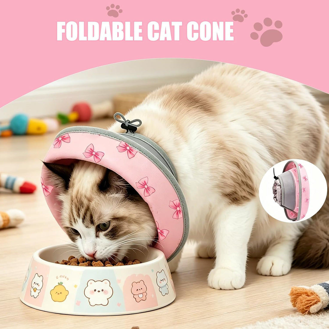 TBAMTBW Soft Cat Cone Collar Adjustable Elizabethan Recovery Collar