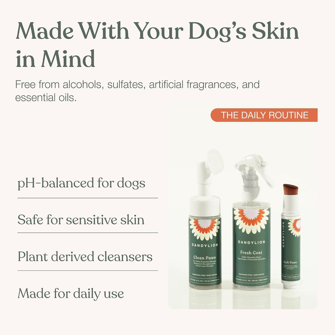 Dandylion Dog Grooming Kit, Paw Cleaner
