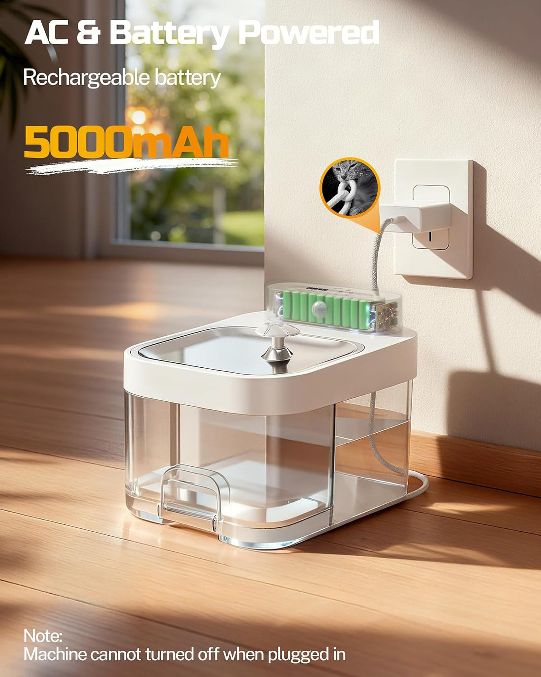 ODSD Filterless Cat Water Fountain