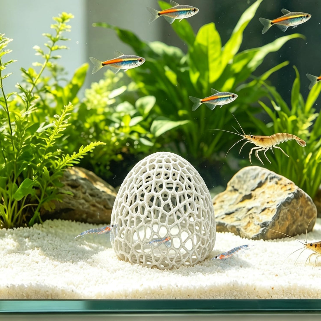 Shrimp Cave with Suction Cup