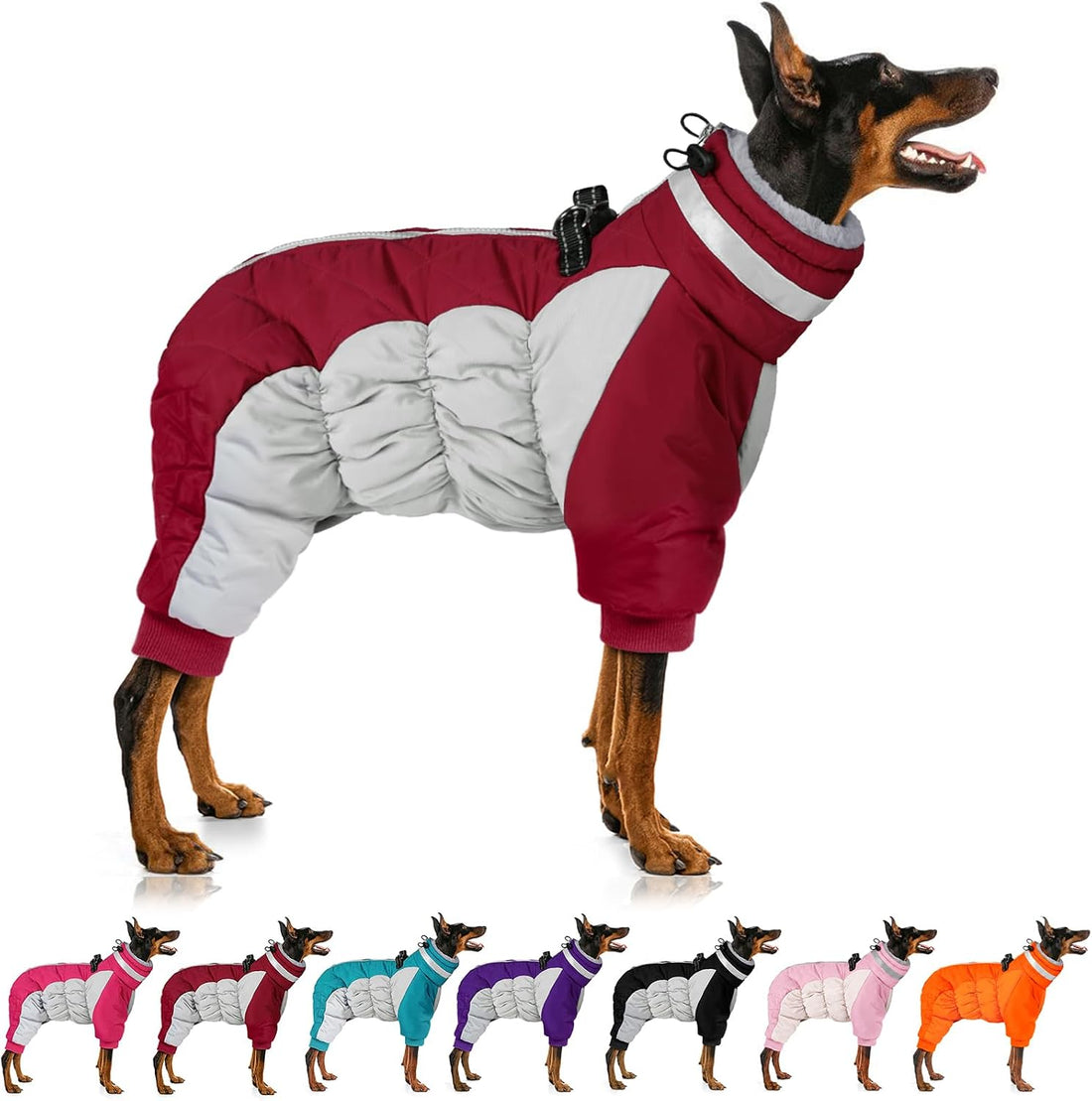 MIGOHI Full Body Dog Coat，Warm Coats for Small Medium Dogs, M