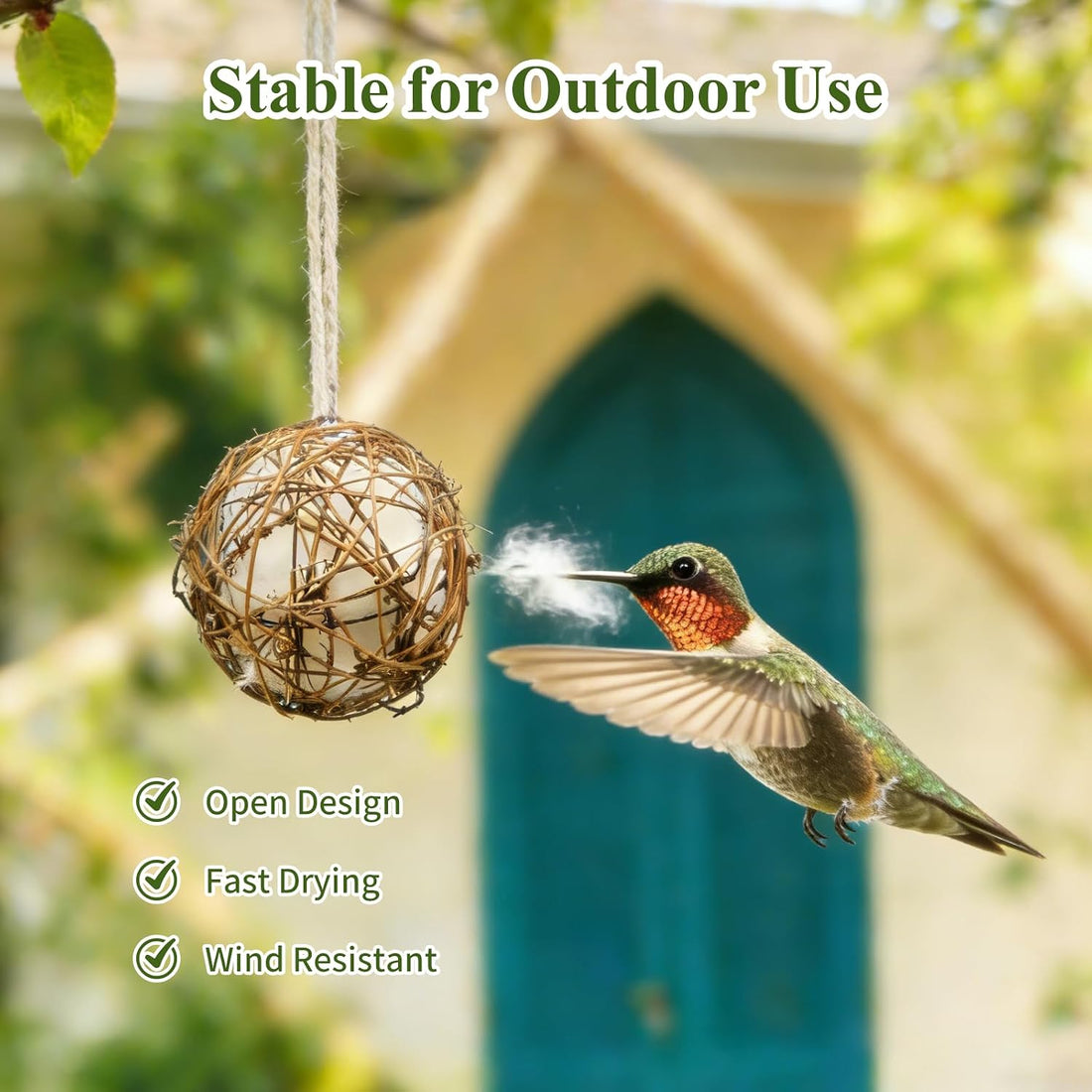 Gute Globe Hummingbird Nesters, Hummingbird Nesting Houses Set of 2