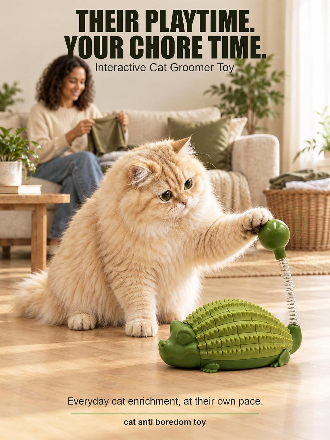 Interactive Cat Self Groomer