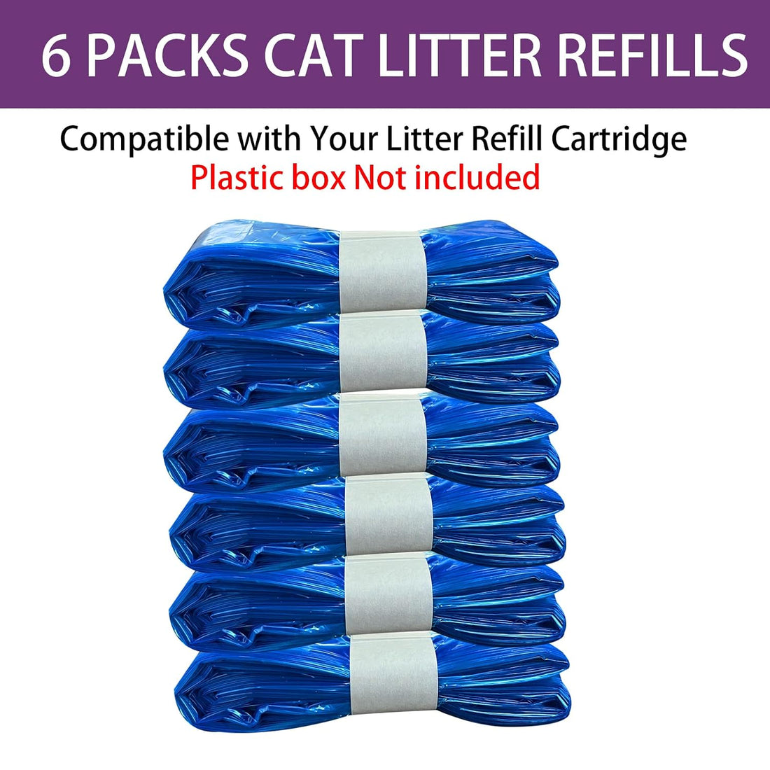 Genie Litter Refills - 6 Pack Compatible with Standard & Plus Genie