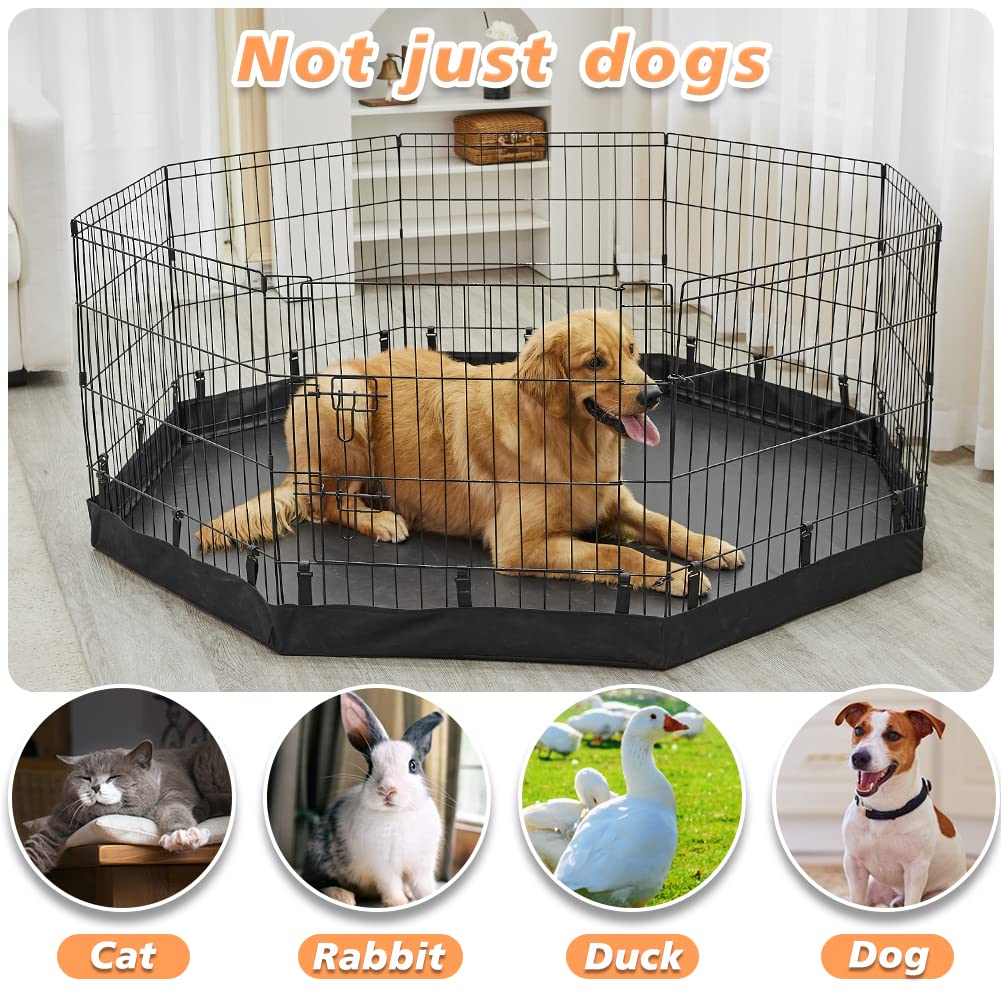 PJYuCien Playpen Bottom Pad for 24'' Width 8 Panel Pen, Hook Connect
