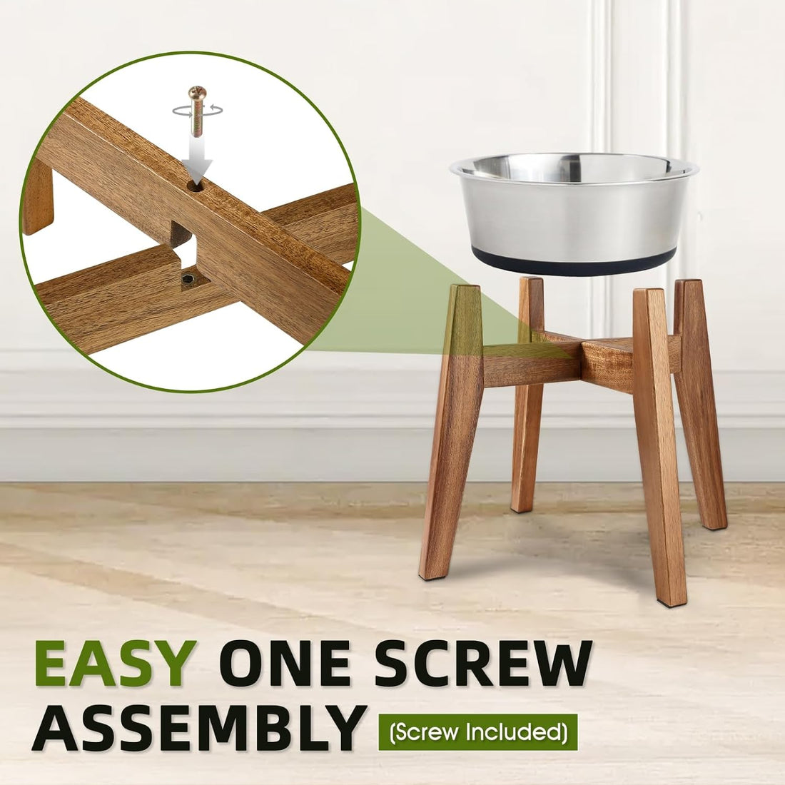 Elevated Dog Bowl Stand for Medium & Large Dogs