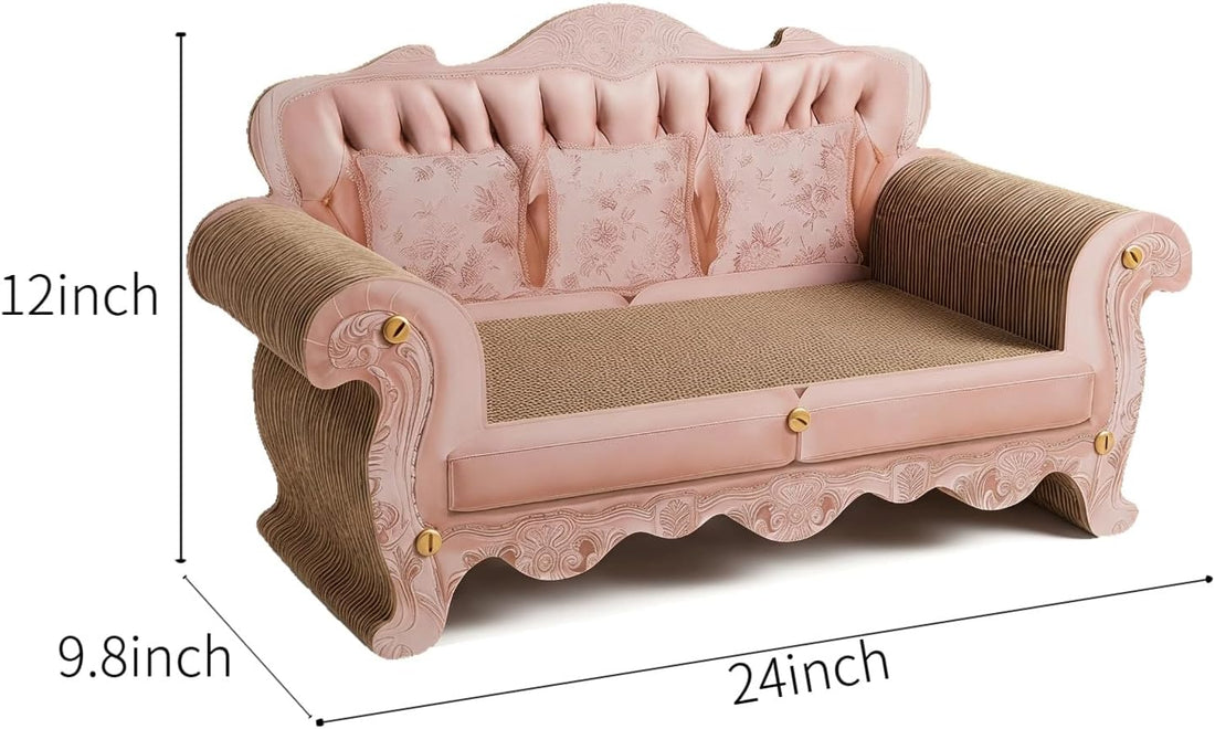 Cat Scratcher Bed Sofa,Extra Large 24 Inch Kitty Couch