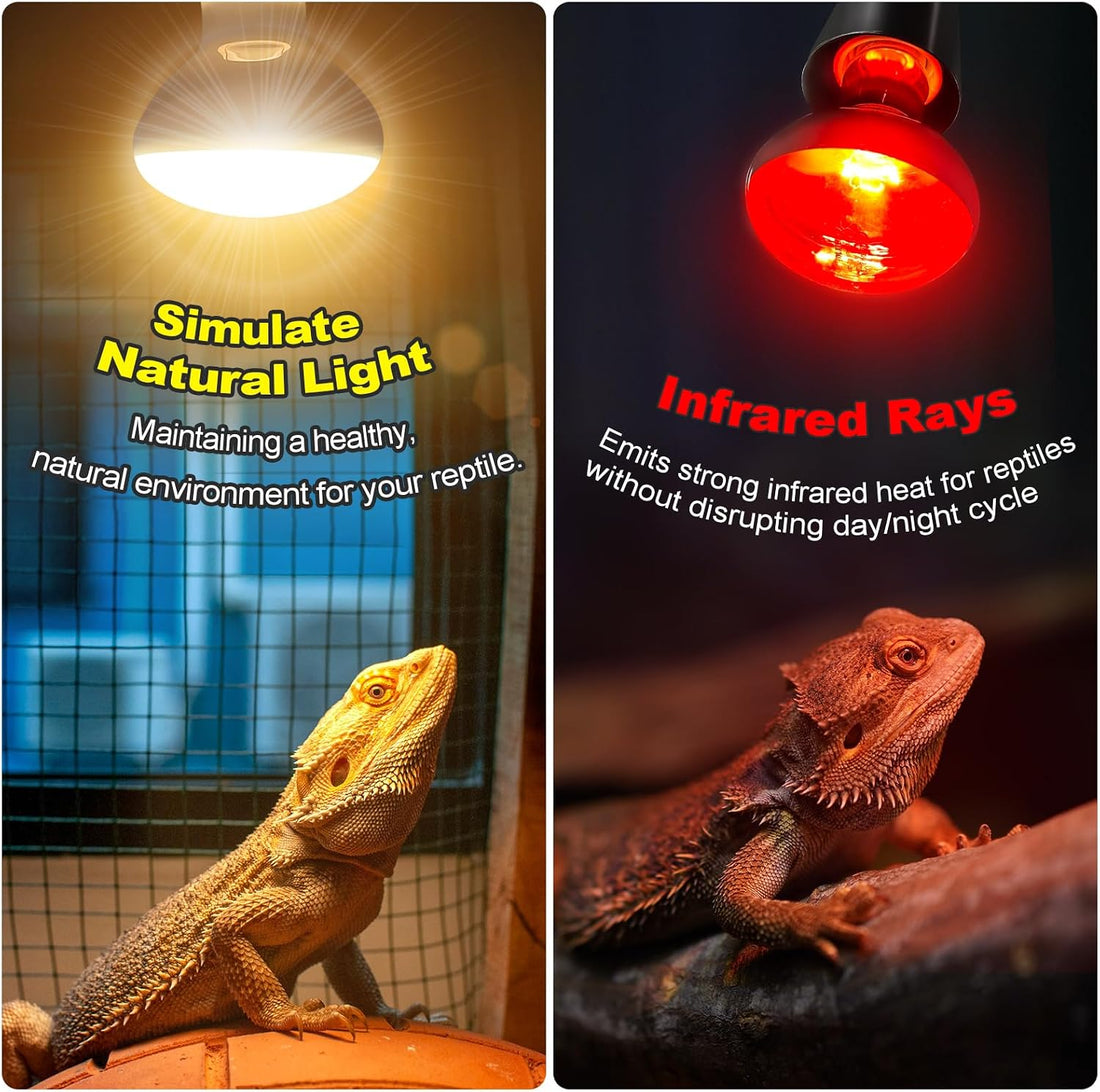 MIXJOY 100W Infrared Heat Lamp Bulbs