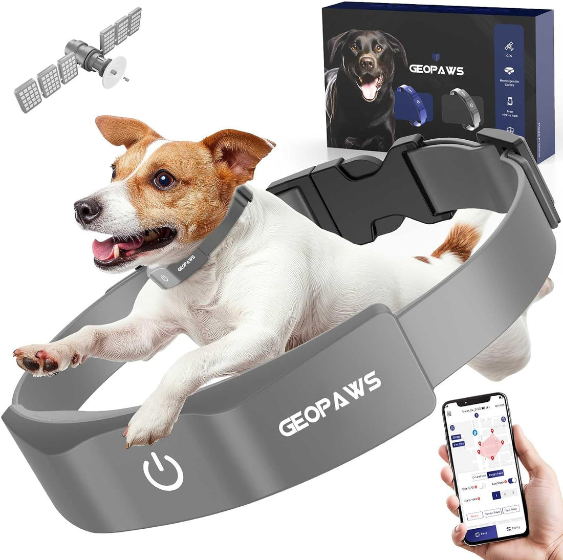 GPS Wireless Dog Fence, Electric Fence System with Training Collar