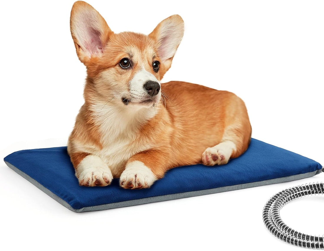 Pecute Pet Heating Pad for Cat Dog, Outdoor & Indoor Reversible Use
