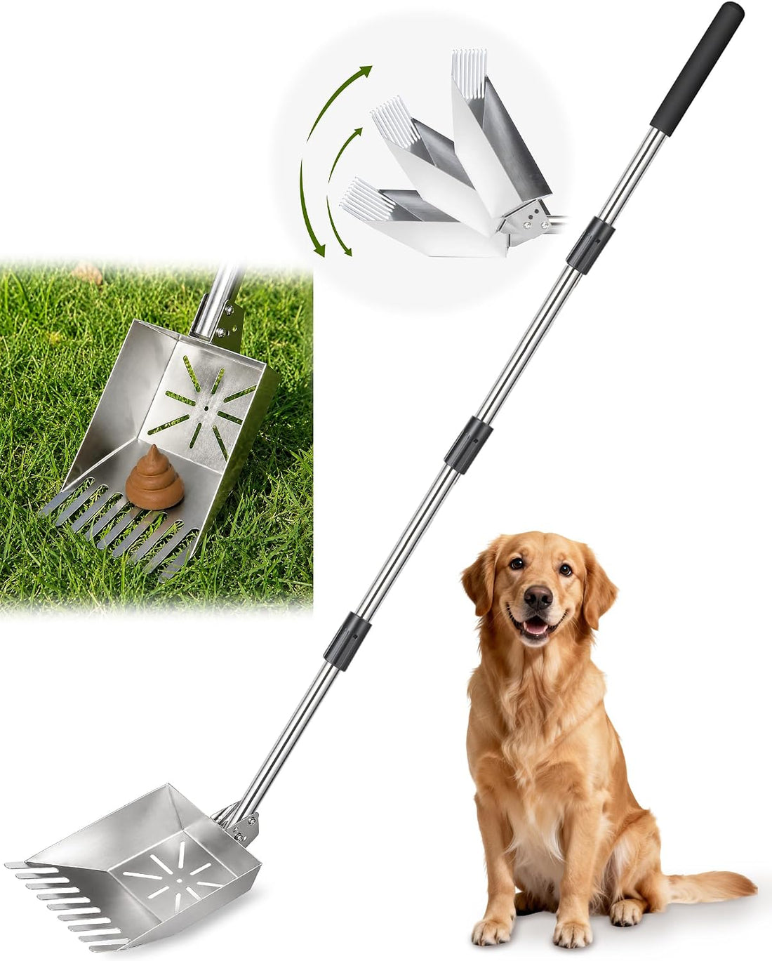 71" Stainless Steel Pooper Scooper